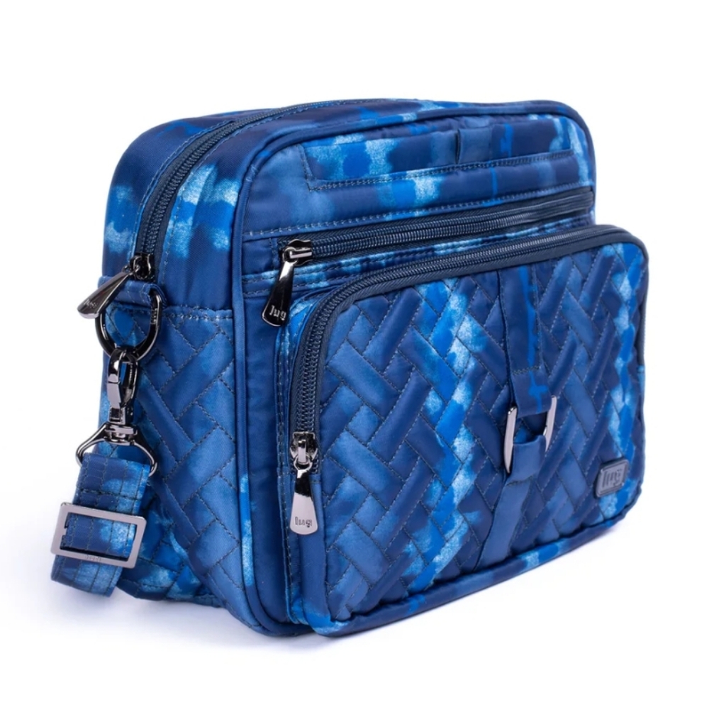 NEW Lug SHIBORI BLUE Carousel style crossbldy should bag